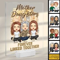 Mother And Daughter Forever Linked Together - Gift For Mom - Personalized Acrylic Plaque 7 Mother And Daughter Forever Linked Together - Gift For Mom - Personalized Acrylic Plaque -Pawfect House Store 7. AD 1 79fde782 91cb 4ff0 9c32 470158a877e7