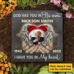 God Has You In His Arms, I Have You In My Heart - Personalized Memorial Stone, Human Grave Marker - Upload Image, Memorial Gift, Sympathy Gift 6 God Has You In His Arms, I Have You In My Heart - Personalized Memorial Stone, Human Grave Marker - Upload Image, Memorial Gift, Sympathy Gift -Pawfect House Store 7. AD 1 ba00979d 802c 4222 b9b4 09bd68d46da3