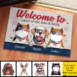 Welcome To The Land Of The Free & Furry - 4th Of July Funny Personalized Pet Decorative Mat (Cat & Dog) 7 Welcome To The Land Of The Free & Furry - 4th Of July Funny Personalized Pet Decorative Mat (Cat & Dog) -Pawfect House Store 7. AD 1 f9b90fde a47b 440c 965d 0b9085fb3738