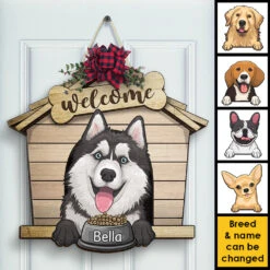 Welcome To The Dog House - Personalized Shaped Door Sign -Pawfect House Store 7. AD2 b4ca5025 53b4 4140 9972 963ddc0ce715