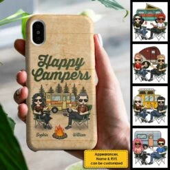 We Are Happy Campers - Gift For Camping Couples, Husband Wife - Personalized Phone Case -Pawfect House Store 7. AD 12bec966 a896 422e a093 fa9b74709a99