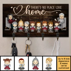 There Is No Place Like Our Home - Personalized Key Hanger, Key Holder - Gift For Couples, Husband Wife 5 There Is No Place Like Our Home - Personalized Key Hanger, Key Holder - Gift For Couples, Husband Wife -Pawfect House Store 7. AD 58470a2a 5330 4c9e bed4 776ccf9695e0