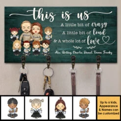 This Is Us, A Whole Lot Of Love - Personalized Key Hanger, Key Holder - Gift For Couples, Husband Wife -Pawfect House Store 7. AD 94de5f0b d6cd 4d20 a4db f1c83ce5eaf3