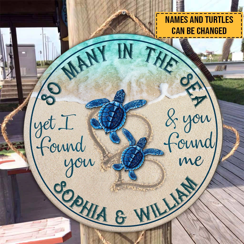 So Many In The Sea I Found You - Personalized Door Sign 2 So Many In The Sea I Found You - Personalized Door Sign - Image 2