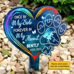 Once By My Side Forever In My Heart - Personalized Garden Stake 5 Once By My Side Forever In My Heart - Personalized Garden Stake -Pawfect House Store 7. AD e1cd4115 167f 4100 8573 bff609de961a