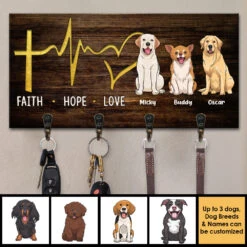 Faith Hope Love - Personalized Key Hanger, Key Holder - Gift For Pet Lovers -Pawfect House Store 7. AD f3bbac1e 44fe 4226 a7ac 9cd26f40ebcd