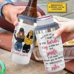 Thanks For Being My Unbiological Sister - Personalized Can Cooler - Gift For Bestie 8 Thanks For Being My Unbiological Sister - Personalized Can Cooler - Gift For Bestie -Pawfect House Store 7.AD 1 112250a5 ab69 45c2 b5d5 03906b2ba0de