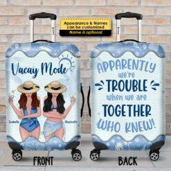 We're Trouble When We're Together, Who Knew! - Gift For Bestie - Personalized Luggage Cover 5 We're Trouble When We're Together, Who Knew! - Gift For Bestie - Personalized Luggage Cover -Pawfect House Store 7.AD 1 5808ac40 5762 4502 8d4a 290176abc3df