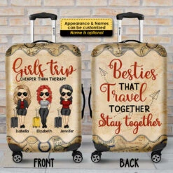 Besties That Travel Together Stay Together - Gift For Bestie - Personalized Luggage Cover 7 Besties That Travel Together Stay Together - Gift For Bestie - Personalized Luggage Cover -Pawfect House Store 7.AD 2 52185ac6 a8b3 44a0 9ba1 3c2369ec8661