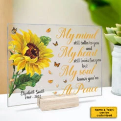 My Heart Still Looks For You - Personalized Acrylic Plaque - Memorial Gift, Sympathy Gift -Pawfect House Store 7.AD 2 5522d37b 7e8f 44fc bf68 2c3023995f7d