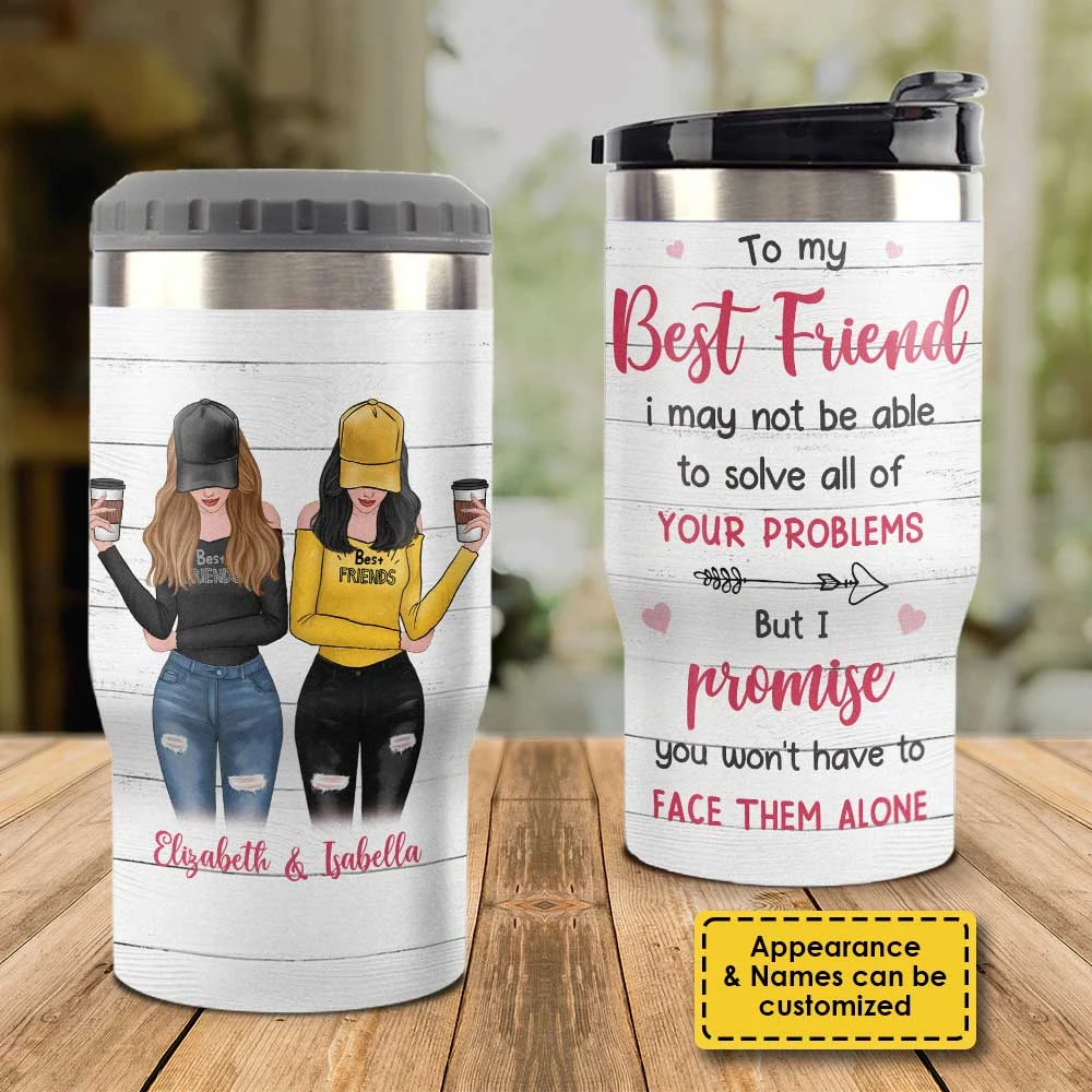 Thanks For Being My Unbiological Sister - Personalized Can Cooler - Gift For Bestie 5 Thanks For Being My Unbiological Sister - Personalized Can Cooler - Gift For Bestie - Image 5