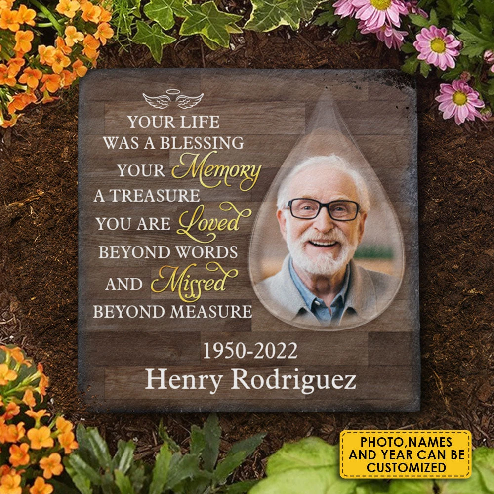 You Are Loved Beyond Words And Missed Beyond Measure - Personalized Memorial Stone, Human Grave Marker - Upload Image, Memorial Gift, Sympathy Gift 4 You Are Loved Beyond Words And Missed Beyond Measure - Personalized Memorial Stone, Human Grave Marker - Upload Image, Memorial Gift, Sympathy Gift - Image 4
