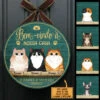 Bem-vindo À Minha Casa - Sinal De Porta De Gato Personalizado E Engraçado, Funny Personalized Cat Door Sign Portuguese