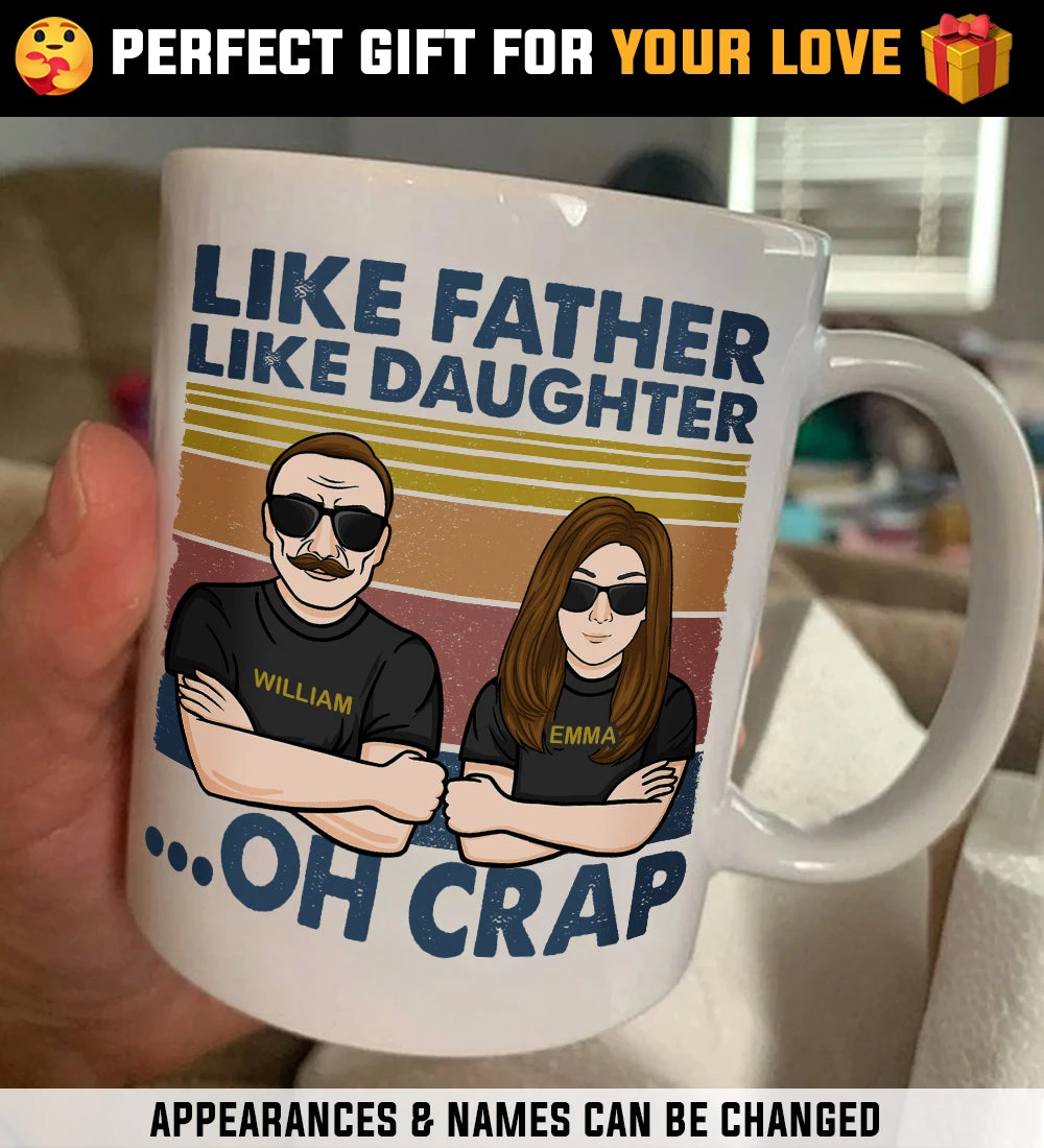 Father And Daughter, The Legend And The Legacy - Personalized Mug 3 Father And Daughter, The Legend And The Legacy - Personalized Mug - Image 3