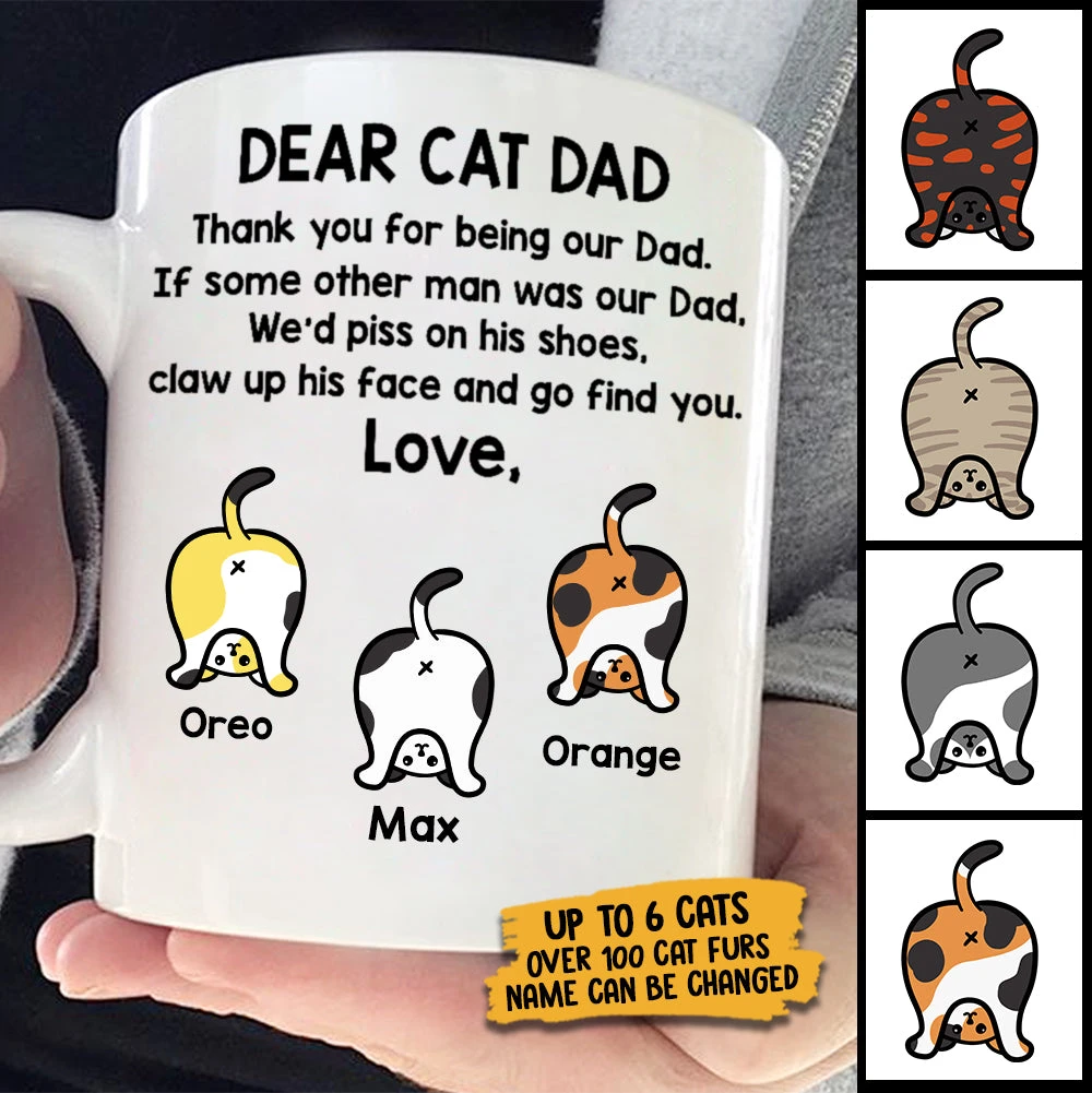 Thank You For Being Our Dad - Gift For Dad - Funny Personalized Mug 4 Thank You For Being Our Dad - Gift For Dad - Funny Personalized Mug - Image 4