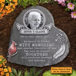My Heart Is Filled With Memories - Personalized Memorial Stone, Human Grave Marker - Upload Image, Memorial Gift, Sympathy Gift 8 My Heart Is Filled With Memories - Personalized Memorial Stone, Human Grave Marker - Upload Image, Memorial Gift, Sympathy Gift -Pawfect House Store 7.AD1 78944218 ae42 42af 9819 463959b254c9