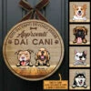 Tutti Gli Ospiti Devono Essere Approvati Dal Cane - Divertente Cartello Personalizzato Per La Porta Del Cane, Funny Personalized Dog Door Sign Italian