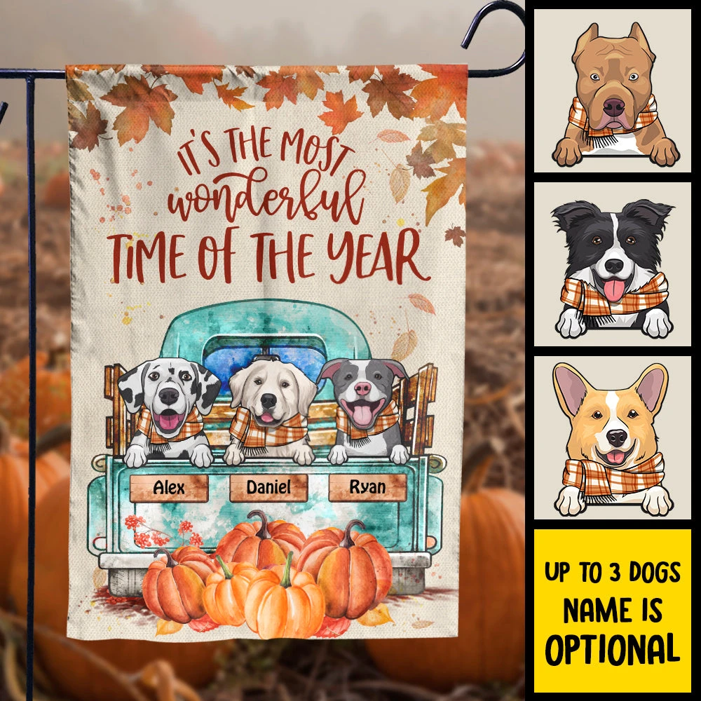 Halloween For Dogs - It’s The Most Wonderful Time Of The Year - Personalized Funny Dog Flag, Halloween Ideas. 2 Halloween For Dogs - It’s The Most Wonderful Time Of The Year - Personalized Funny Dog Flag, Halloween Ideas. - Image 2