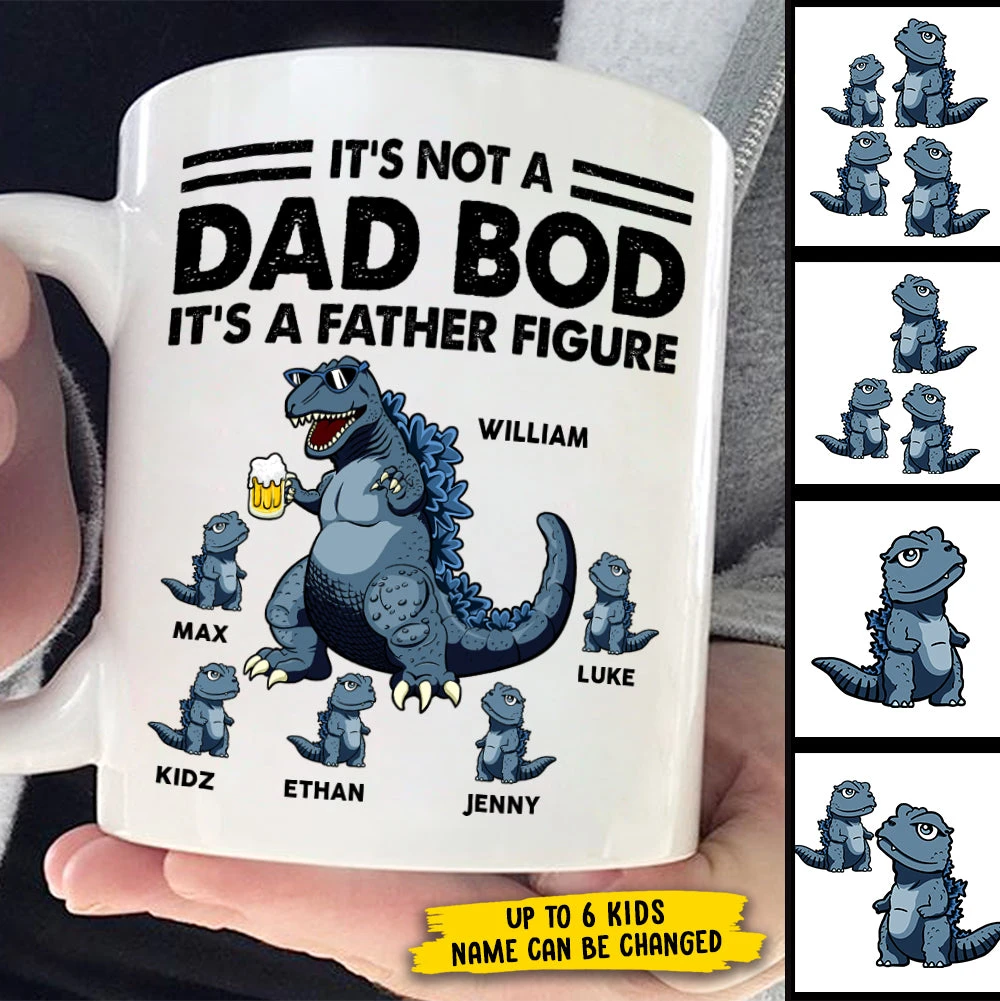 It's A Father Figure, Not A Dad Bod - Gift For Dad - Personalized Mug 1 It's A Father Figure, Not A Dad Bod - Gift For Dad - Personalized Mug