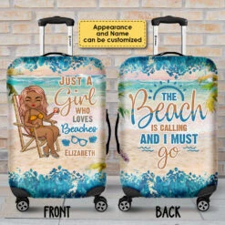 The Beach Is Calling And I Must Go - Gift For Bestie, Personalized Luggage Cover -Pawfect House Store 7.AD1 d11ba348 0430 4f66 8c7d 82f7ab17e450