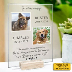 The Saddest Moment Is When The One Who Gave You The Best Memories Becomes A Memory - Upload Image - Personalized Acrylic Plaque 8 The Saddest Moment Is When The One Who Gave You The Best Memories Becomes A Memory - Upload Image - Personalized Acrylic Plaque -Pawfect House Store 7.AD1 f8dc2992 39aa 4e99 b84a d534c908097c