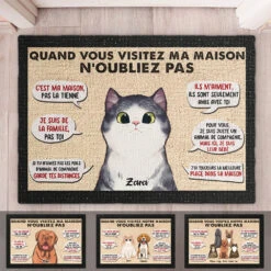 Quand Vous Visitez Ma/Notre Maison N'oubliez Pas - Personalized Decorative Mat French 9 Quand Vous Visitez Ma/Notre Maison N'oubliez Pas - Personalized Decorative Mat French -Pawfect House Store 7.AD2 234953ca 37f8 4e75 9f10 56557444be24