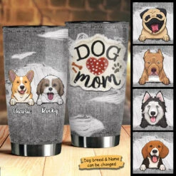 Dog Mom Jeans Texture - Personalized Tumbler -Pawfect House Store 7.AD2 b4e262ab 2073 4726 b9e2 200025f46f97