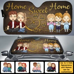 Sweet Home - Personalized Auto Sunshade - Gift For Couples, Husband Wife 11 Sweet Home - Personalized Auto Sunshade - Gift For Couples, Husband Wife -Pawfect House Store 7.AD2 f69e5a64 bd46 47aa 99db 6d1c2772fbe4