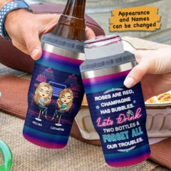 Let's Drink & Forget All Our Troubles - Personalized Can Cooler - Gift For Bestie 7 Let's Drink & Forget All Our Troubles - Personalized Can Cooler - Gift For Bestie -Pawfect House Store 7.AD 20de0704 f2ab 4ff9 8718 40ac14ee527d