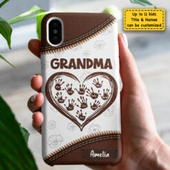 Grandkids Fill The Space In Your Heart - Gift For Mom, Grandma - Personalized Phone Case -Pawfect House Store 7.AD 32dd24f5 fa81 4161 9fbb b8f06d0ebe17