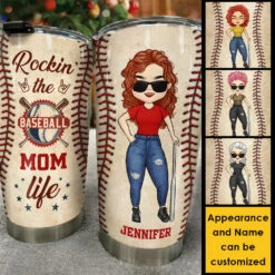 Rockin' The Baseball Mom Life - Gift For Mom, Personalized Tumbler -Pawfect House Store 7.AD 33ca6939 b5d0 4e0e a7e8 ea4a31232820