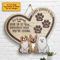 I'll Always Look Up To You - Personalized Shaped Wood Sign - Gift For Dad, Gift For Father's Day -Pawfect House Store 7.AD 387f93ec ad33 4fed 97bb d476f8728db3
