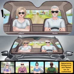 Husband Wife Driving On Road - Personalized Auto Sunshade - Gift For Couples, Husband Wife 11 Husband Wife Driving On Road - Personalized Auto Sunshade - Gift For Couples, Husband Wife -Pawfect House Store 7.AD 3ac6c388 94f6 4c25 9cf8 516c41035bf9