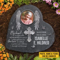 My Heart Is Filled With Memories And Special Thoughts Of You - Personalized Memorial Stone, Human Grave Marker - Upload Image, Memorial Gift, Sympathy Gift 8 My Heart Is Filled With Memories And Special Thoughts Of You - Personalized Memorial Stone, Human Grave Marker - Upload Image, Memorial Gift, Sympathy Gift -Pawfect House Store 7.AD 3d413e14 e8f4 48c8 a973 61f87a380098