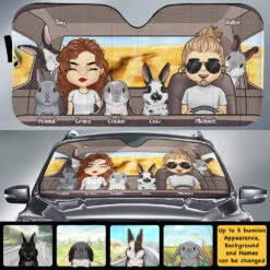 Family Road Trip With Rabbit - Personalized Auto Sunshade - Gift For Couples, Husband Wife 11 Family Road Trip With Rabbit - Personalized Auto Sunshade - Gift For Couples, Husband Wife -Pawfect House Store 7.AD 4261b576 bae7 40af b73a 9ce739b5c888