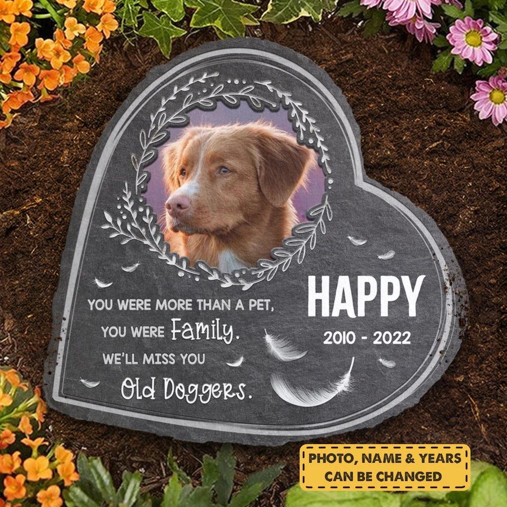 You Were More Than A Pet, You Were Family - Personalized Memorial Stone, Pet Grave Marker - Upload Image, Memorial Gift, Sympathy Gift 3 You Were More Than A Pet, You Were Family - Personalized Memorial Stone, Pet Grave Marker - Upload Image, Memorial Gift, Sympathy Gift - Image 3