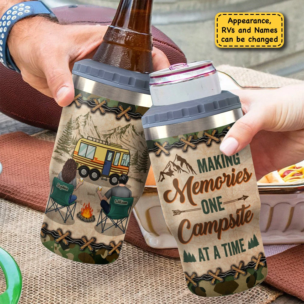 Camping Partners For Life - Personalized Can Cooler - Gift For Couples, Gift For Camping Lovers 5 Camping Partners For Life - Personalized Can Cooler - Gift For Couples, Gift For Camping Lovers - Image 5