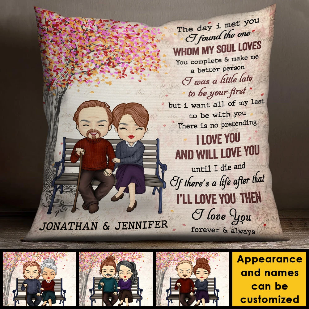 The Day I Met You I Found The One Whom My Soul Loves - Gift For Couples, Personalized Pillow (Insert Included) 4 The Day I Met You I Found The One Whom My Soul Loves - Gift For Couples, Personalized Pillow (Insert Included) - Image 4