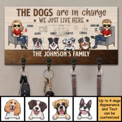 The Dogs Are In Charge, We Just Live Here - Personalized Key Hanger, Key Holder - Gift For Couples, Husband Wife 5 The Dogs Are In Charge, We Just Live Here - Personalized Key Hanger, Key Holder - Gift For Couples, Husband Wife -Pawfect House Store 7.AD 67e5fa66 e64c 46ba 8eb0 5195b5b18fc7