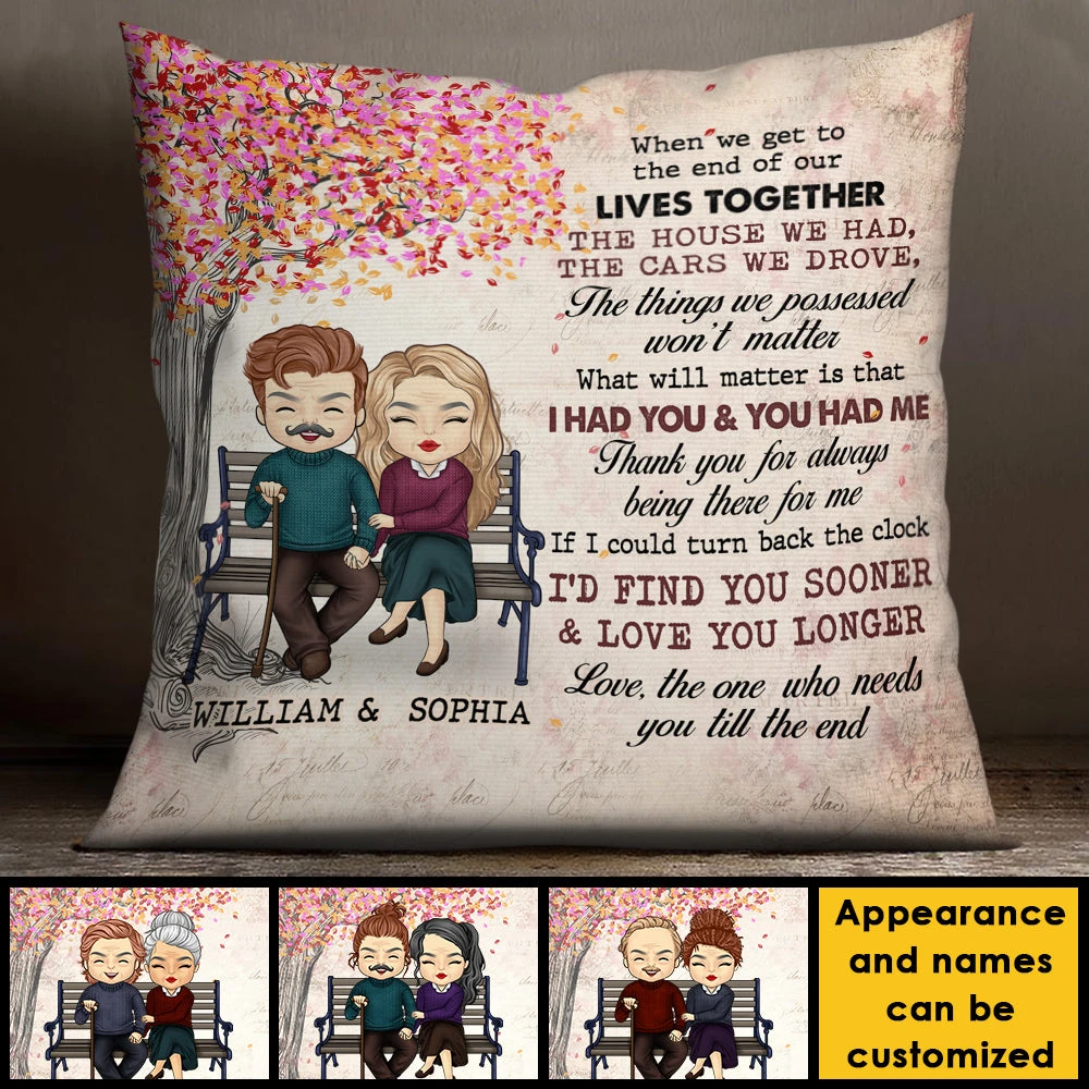 Love The One Who Needs You Till The End - Gift For Couples, Personalized Pillow (Insert Included) 4 Love The One Who Needs You Till The End - Gift For Couples, Personalized Pillow (Insert Included) - Image 4