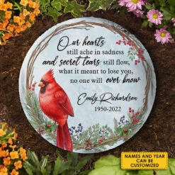 Our Hearts Still Ache In Sadness - Personalized Memorial Stone, Human Grave Marker - Memorial Gift, Sympathy Gift -Pawfect House Store 7.AD 8b9cd08c dc80 47fb a1dc 2887a55eebcb