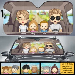 Family Trip Together - Personalized Auto Sunshade - Gift For Couples, Husband Wife 11 Family Trip Together - Personalized Auto Sunshade - Gift For Couples, Husband Wife -Pawfect House Store 7.AD 8da1ca28 9b03 4781 a884 926b649f4b51