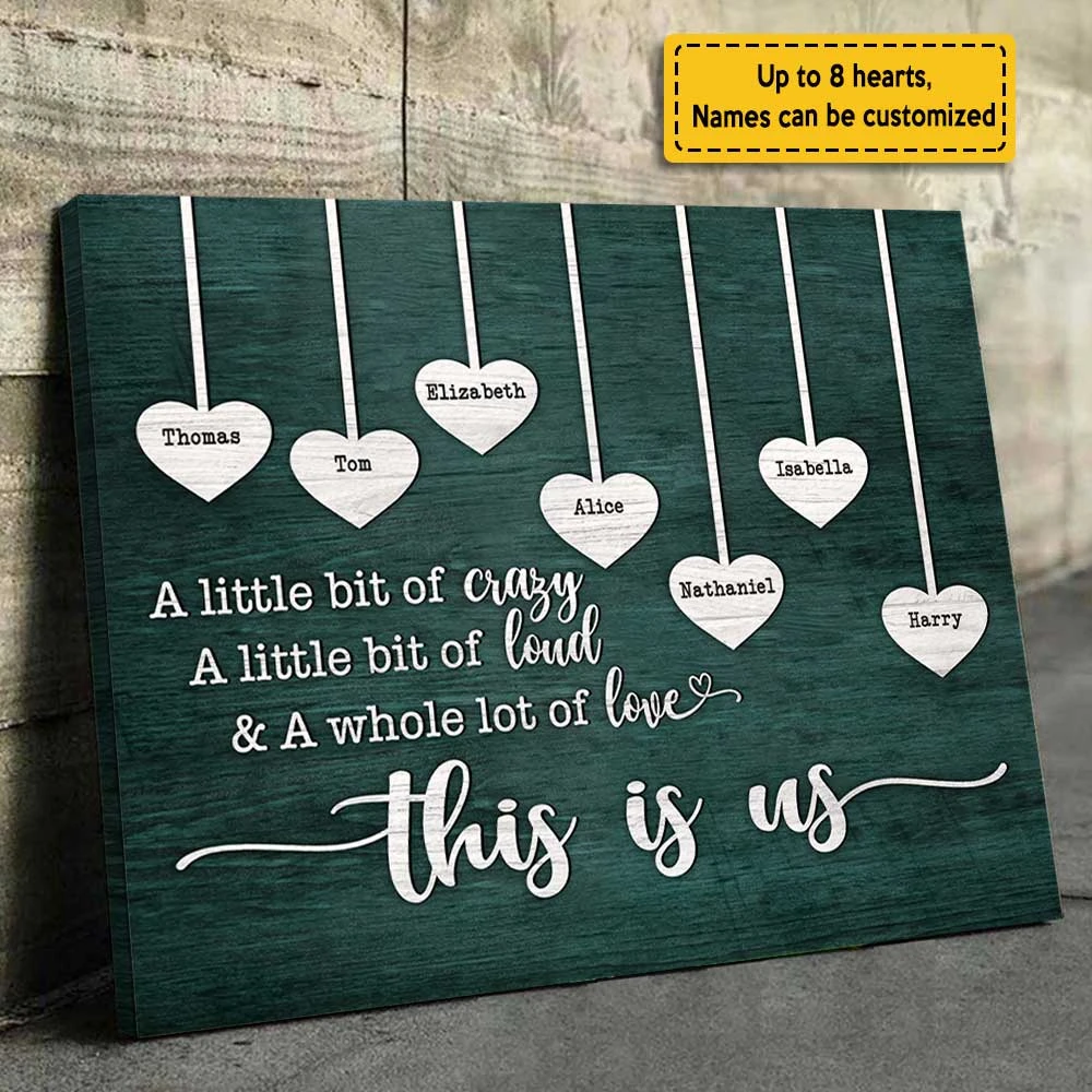 A Whole Lot Of Love - Personalized Horizontal Canvas - Gift For Couples, Husband Wife 3 A Whole Lot Of Love - Personalized Horizontal Canvas - Gift For Couples, Husband Wife - Image 3