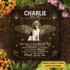 Their Presence Changes Our Hearts Forever - Personalized Memorial Stone, Pet Grave Marker - Upload Image, Memorial Gift, Sympathy Gift -Pawfect House Store 7.AD 8f9f4780 414a 40ae b7a8 f8e3d1b7fcd7