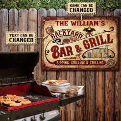 Sipping, Grilling And Chilling - Personalized Metal Sign 5 Sipping, Grilling And Chilling - Personalized Metal Sign -Pawfect House Store 7.AD 93ba3b07 8a3c 46b8 a288 476d67108b0e