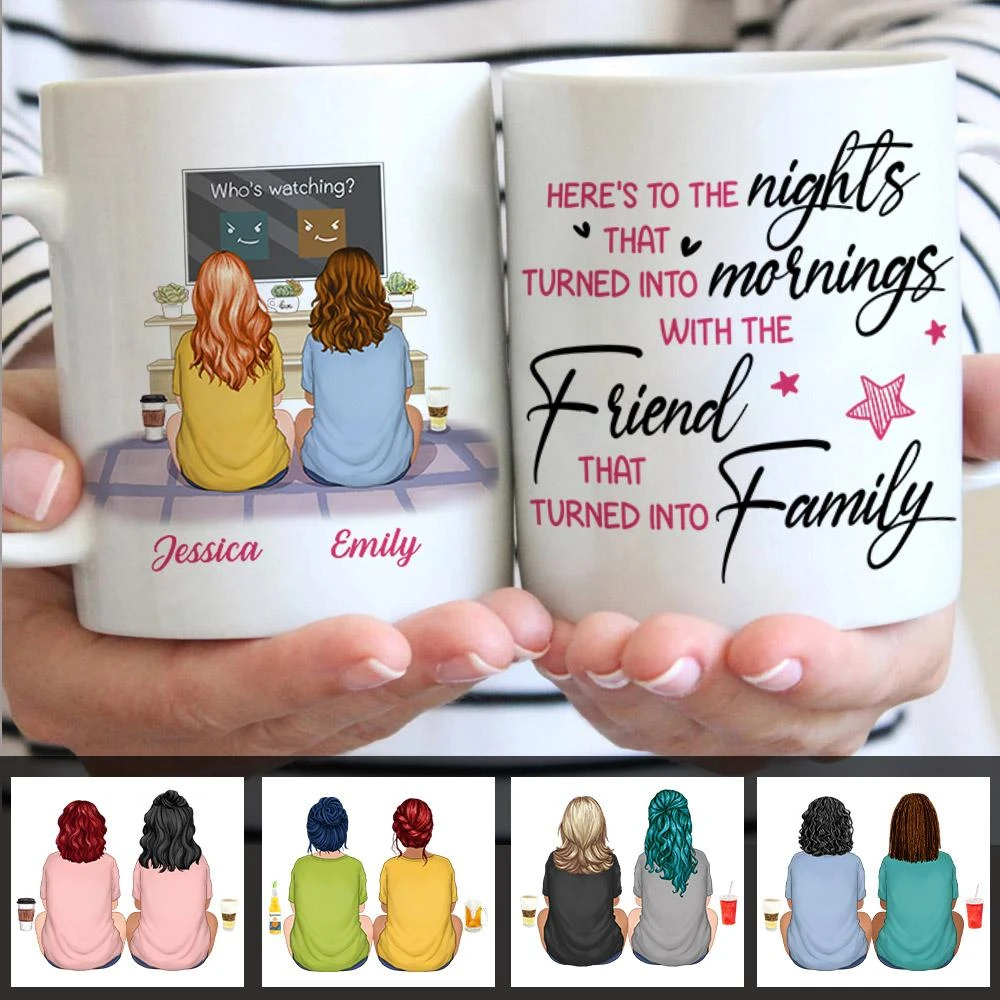 Bestie - Friends That Turned Into Family - Personalized Mug 4 Bestie - Friends That Turned Into Family - Personalized Mug - Image 4