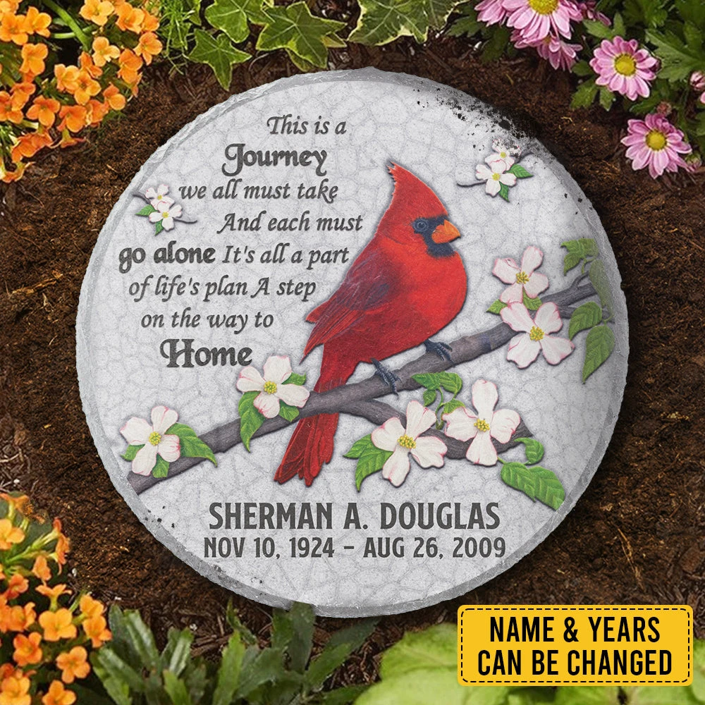 This Is A Journey We All Must Take - Personalized Memorial Stone, Human Grave Marker - Memorial Gift, Sympathy Gift 3 This Is A Journey We All Must Take - Personalized Memorial Stone, Human Grave Marker - Memorial Gift, Sympathy Gift - Image 3