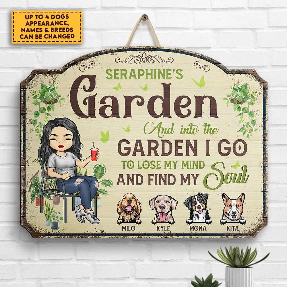 Into The Garden I Find My Soul - Personalized Shaped Wood Sign - Gift For Gardening Lovers 3 Into The Garden I Find My Soul - Personalized Shaped Wood Sign - Gift For Gardening Lovers - Image 3