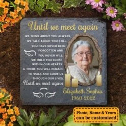Until We Meet Again We Think About You Always - Personalized Memorial Stone, Human Grave Marker - Upload Image, Memorial Gift, Sympathy Gift 6 Until We Meet Again We Think About You Always - Personalized Memorial Stone, Human Grave Marker - Upload Image, Memorial Gift, Sympathy Gift -Pawfect House Store 7.AD dbf15a66 b1b1 4649 a9d6 3394509ecc44