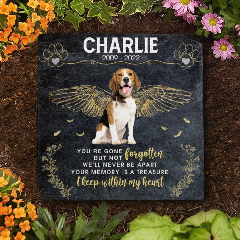 You're Gone But Not Forgotten - Personalized Memorial Stone, Pet Grave Marker - Upload Image, Memorial Gift, Sympathy Gift 3 You're Gone But Not Forgotten - Personalized Memorial Stone, Pet Grave Marker - Upload Image, Memorial Gift, Sympathy Gift - Image 3